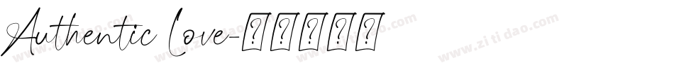 Authentic Love字体转换